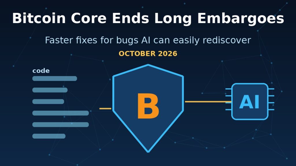 Image of Bitcoin Core Ends Long Embargoes for Bugs AI Can Rediscover in HODLCRYPTOS