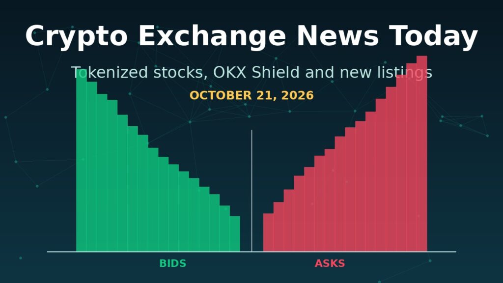 Image of Crypto Exchange News Today: Companies Push Back on OKX-ICE Tokenized Stocks as OKX Launches Account Shield (October 21, 2026) in HODLCRYPTOS